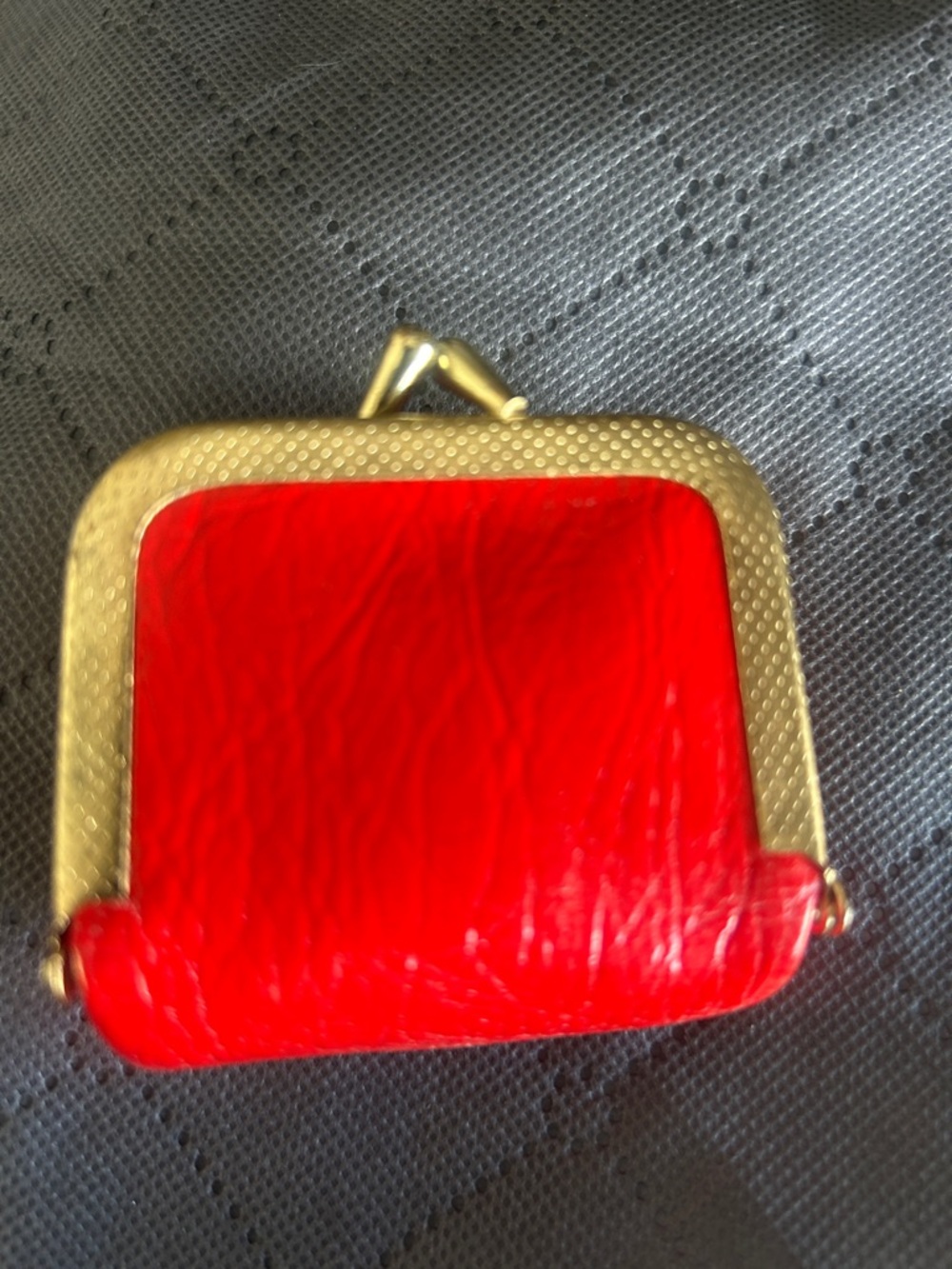 Vintage Red Mini Sewing Kit with Gold Frame 1972 - Picture 3 of 5
